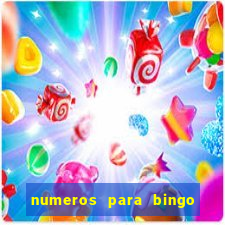 numeros para bingo de 1 a 90